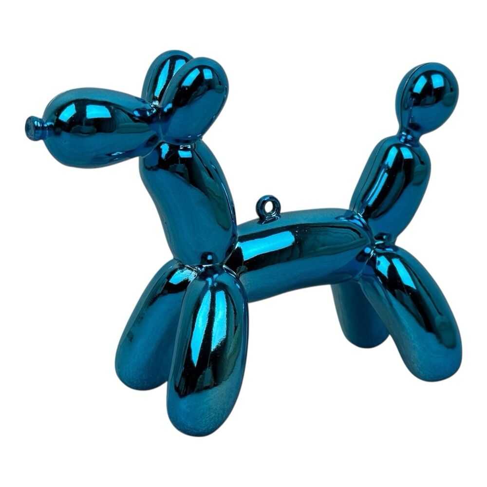 Buppies Ornament Dog Fine Craft Blue finish 4"x 5"